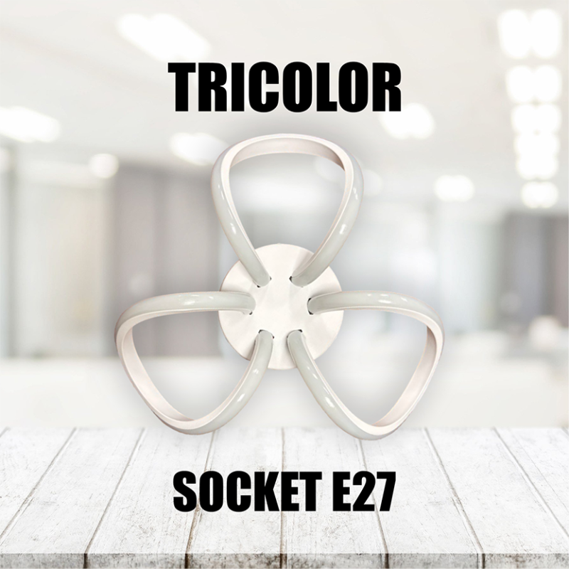 SKU : D655 LAMPARA DE TECHO TRICOLOR B2 BLANCO